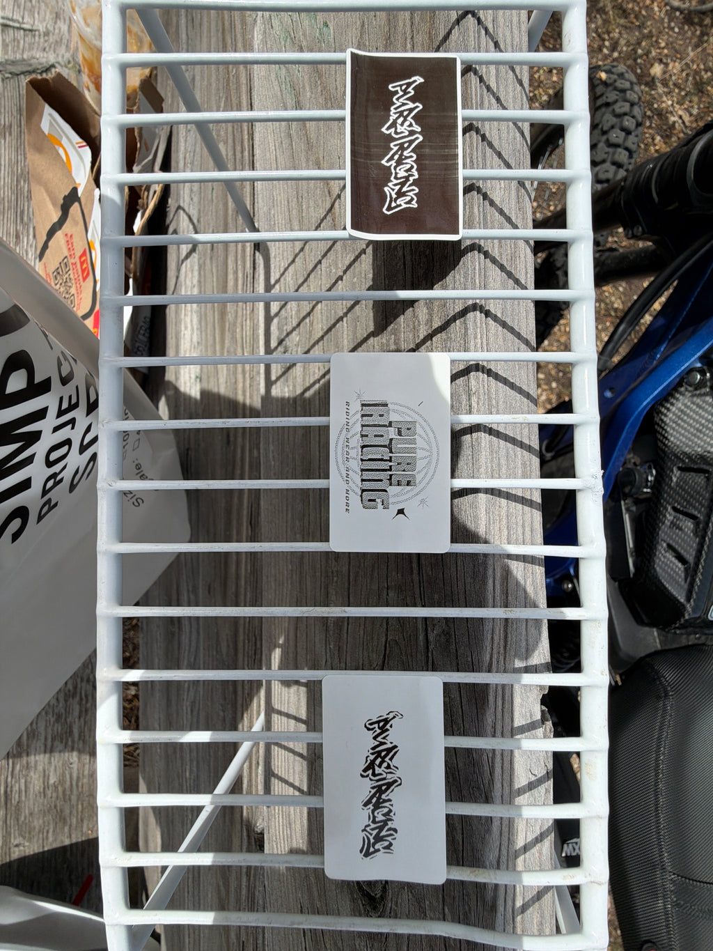 Pure racing high quality stickers