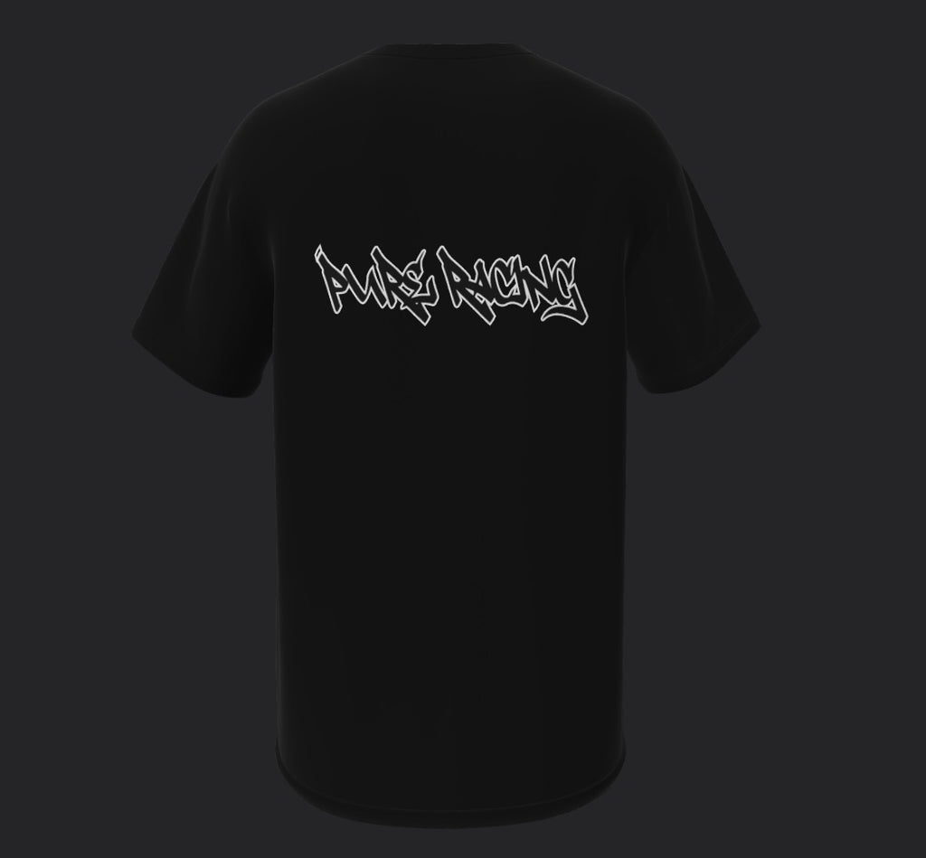 Black pure racing tee