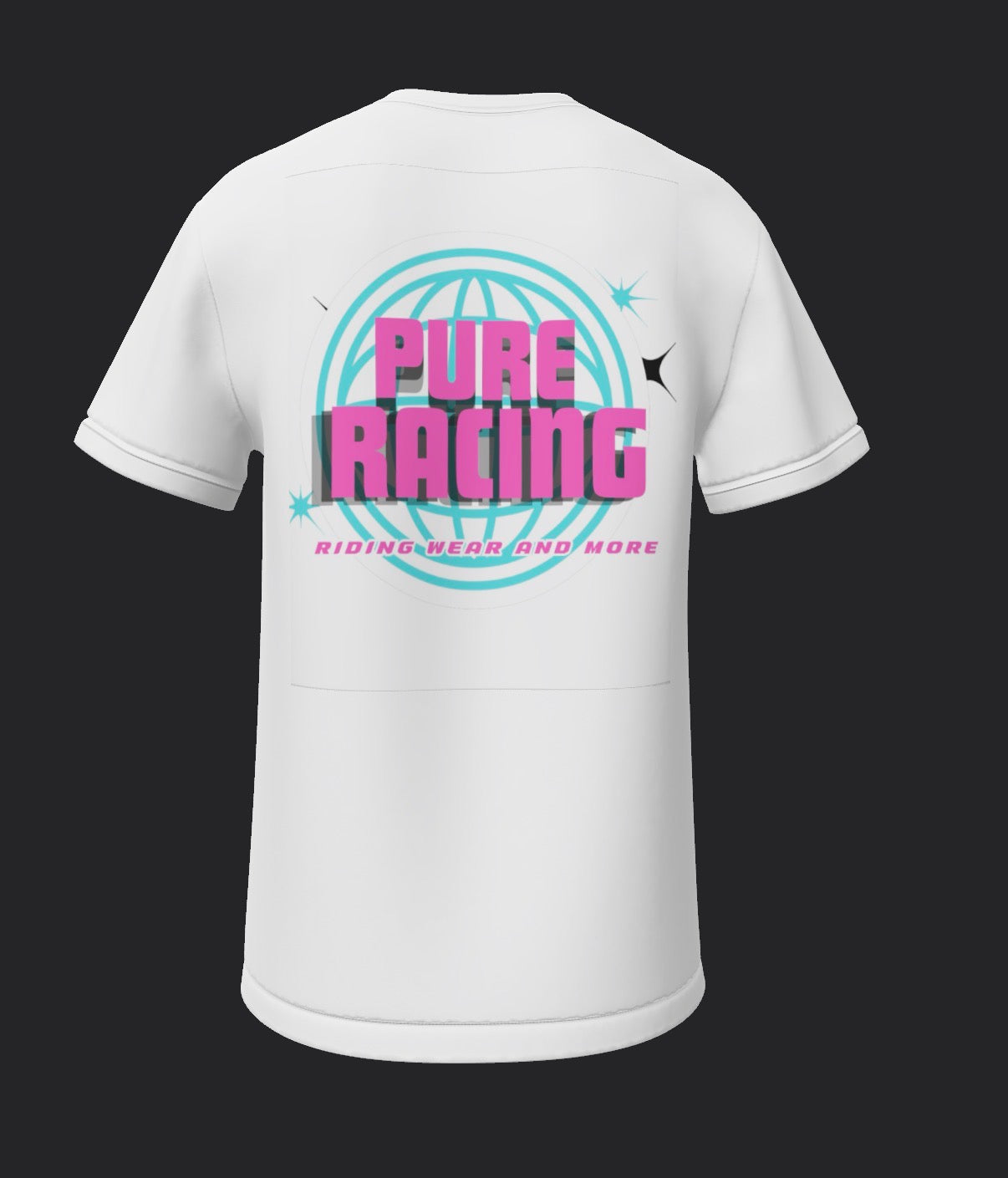 White tee pure racing OG logo
