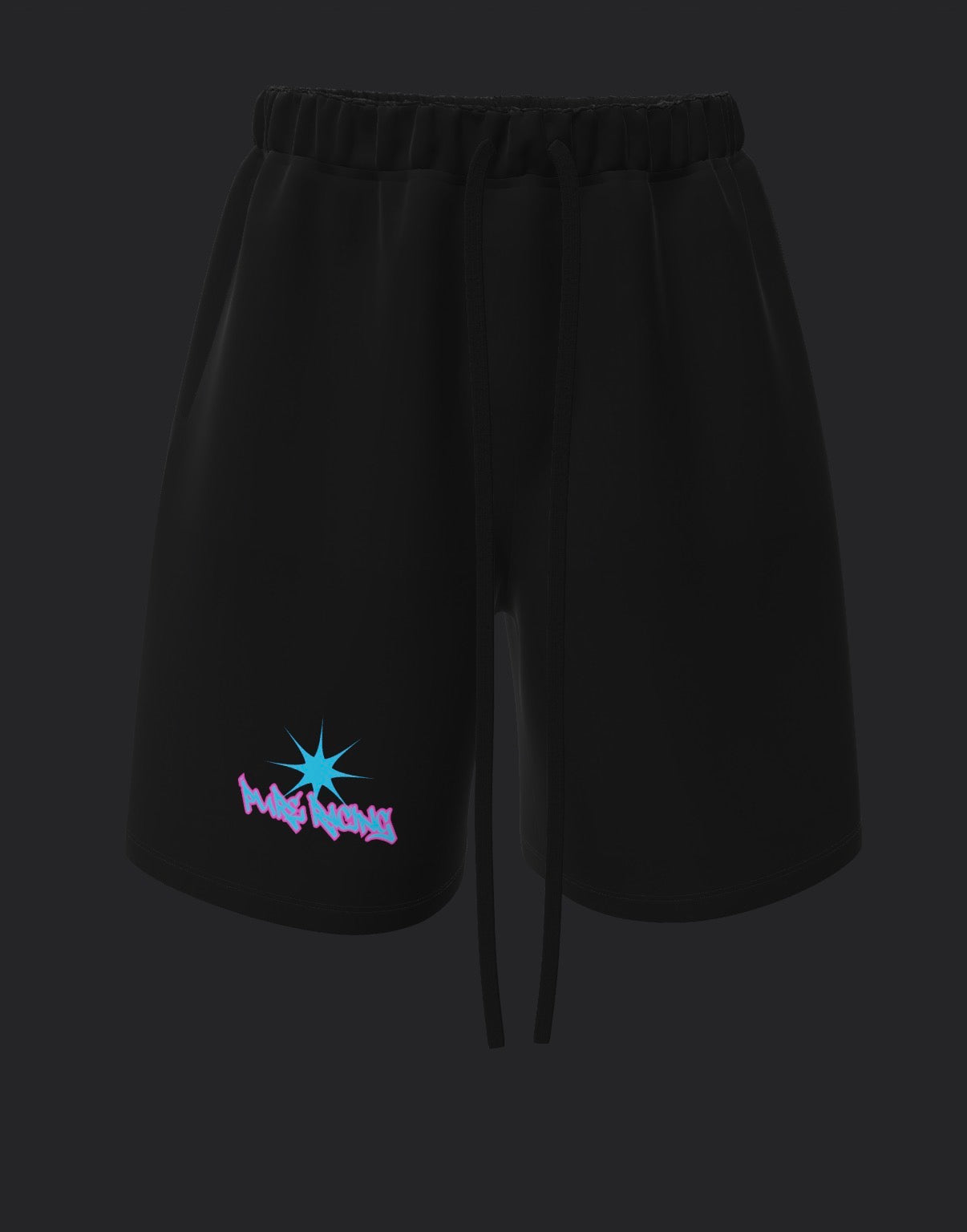 Baggy black shorts pure racing